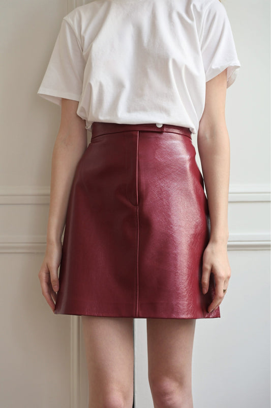 JUPE AMÉLIE EN SIMILICUIR