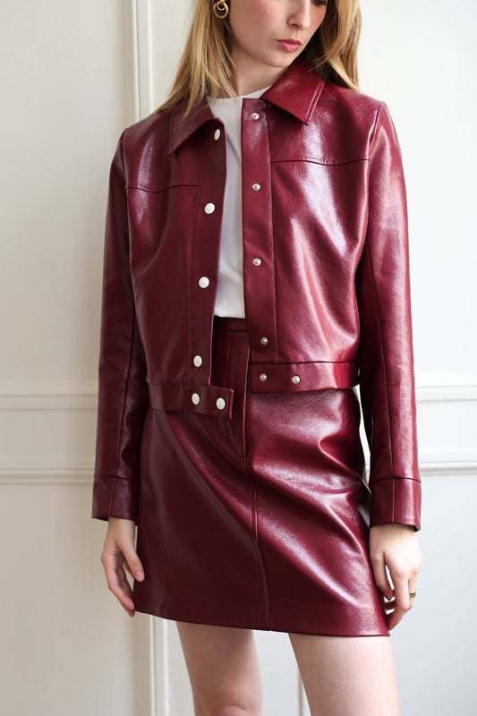 VESTE AMÉLIE EN SIMILICUIR