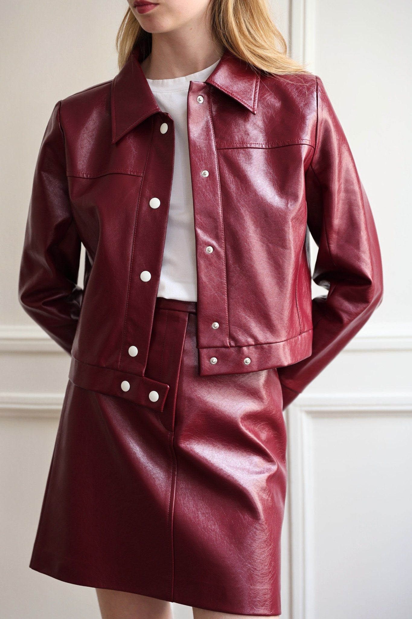 VESTE AMÉLIE EN SIMILICUIR