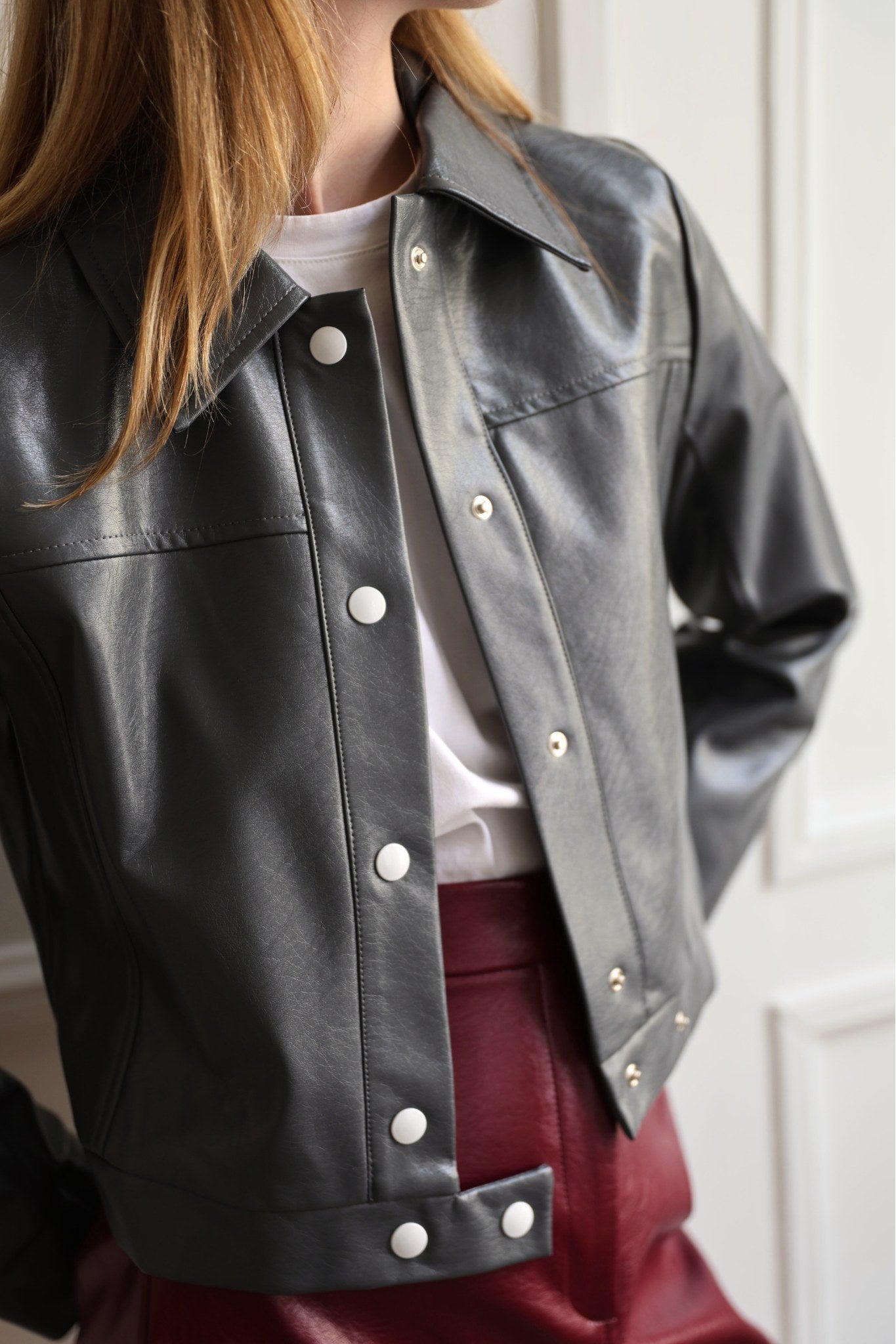 VESTE AMÉLIE EN SIMILICUIR