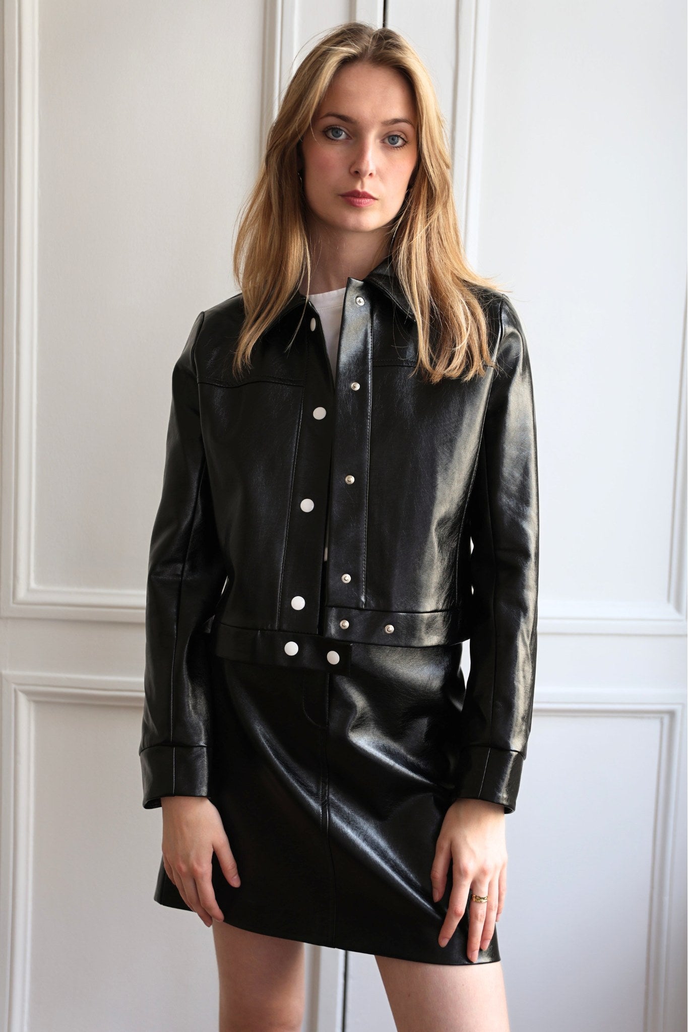 VESTE AMÉLIE EN SIMILICUIR