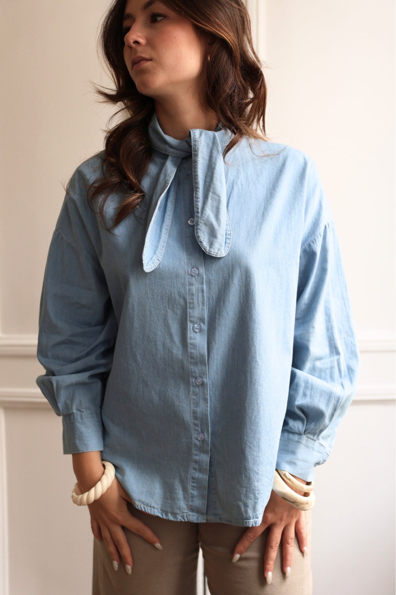 CHEMISE EN DENIM LUCIE