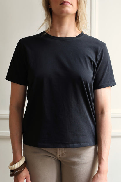 T-SHIRT FLORA COL ROND