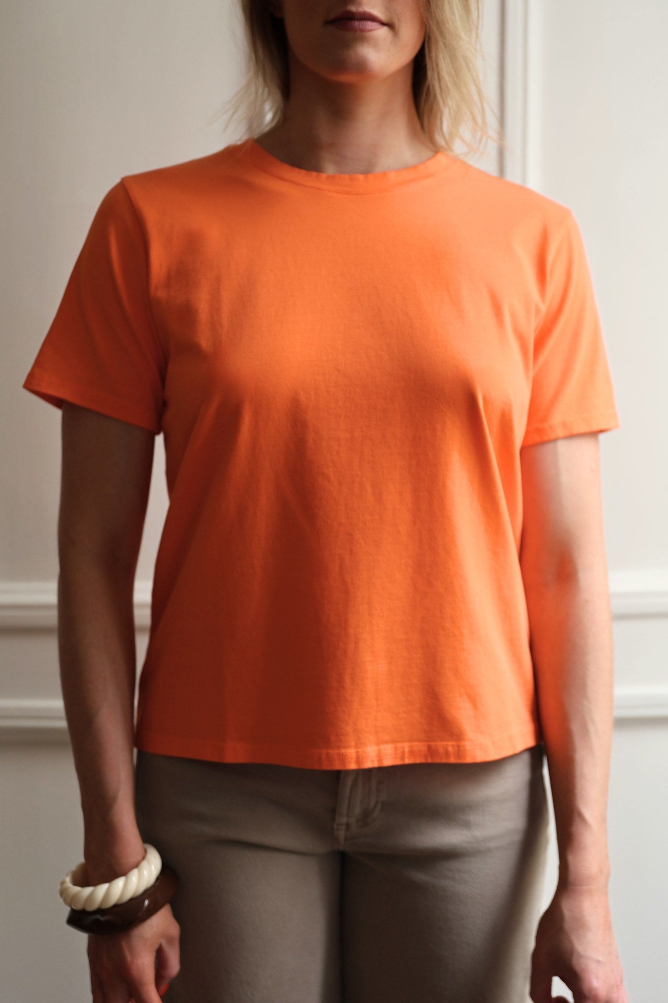T-SHIRT FLORA COL ROND