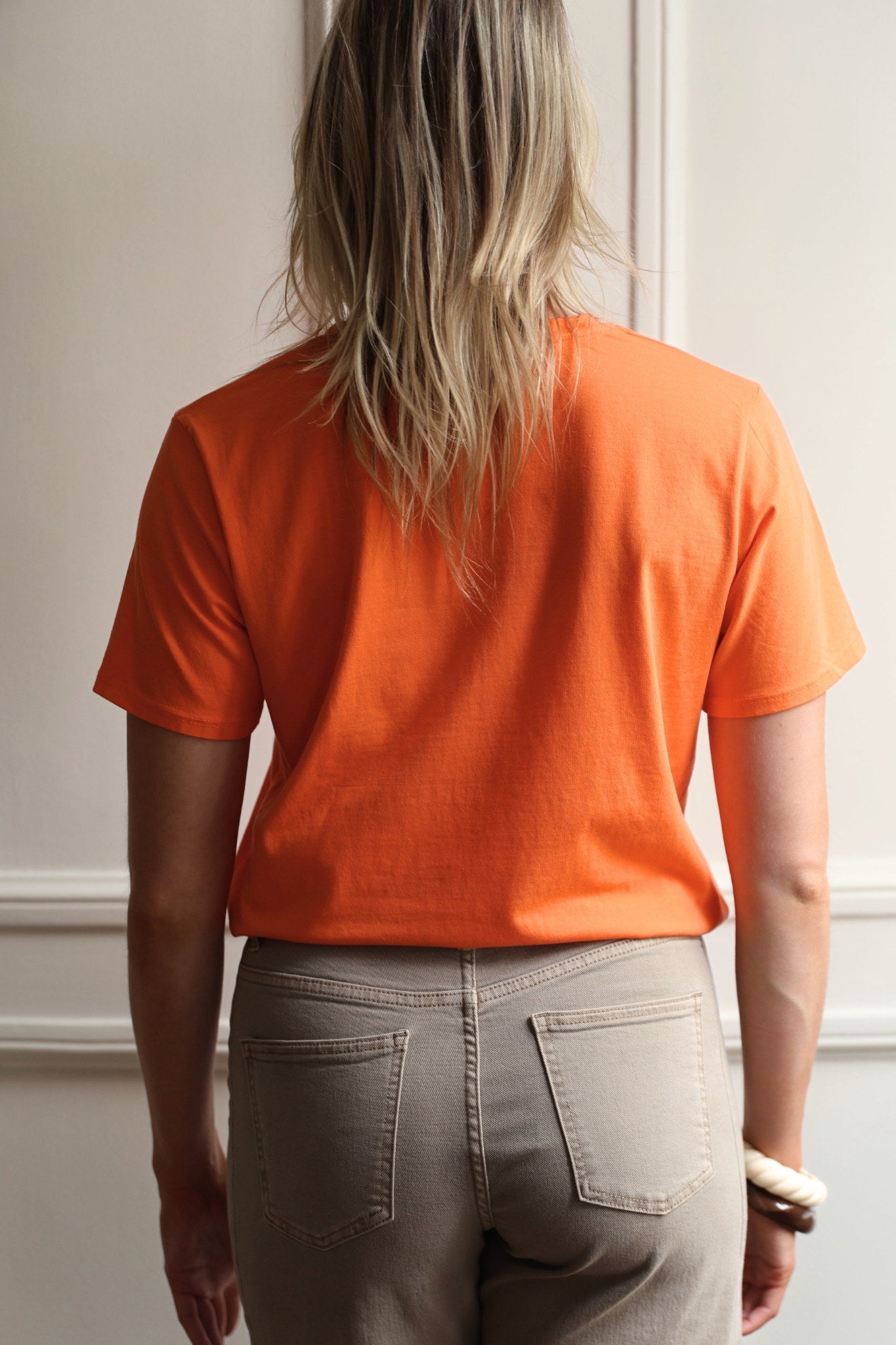 T-SHIRT FLORA COL ROND