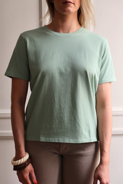T-SHIRT FLORA COL ROND