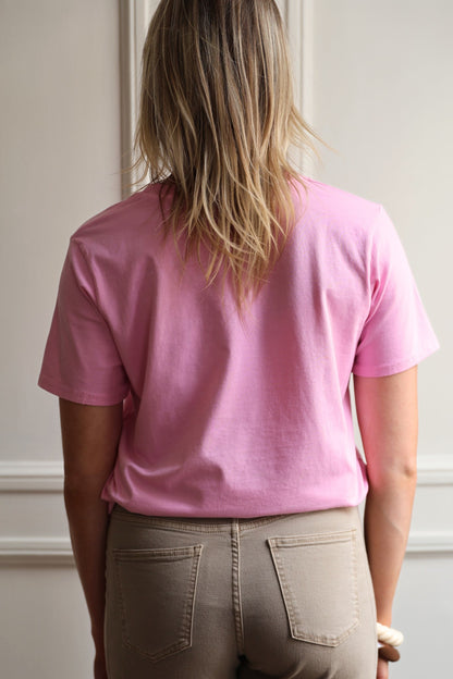 T-SHIRT FLORA COL ROND