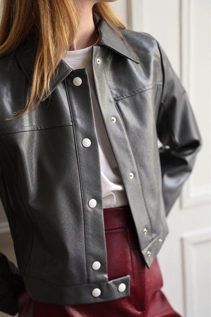 VESTE AMÉLIE EN SIMILICUIR