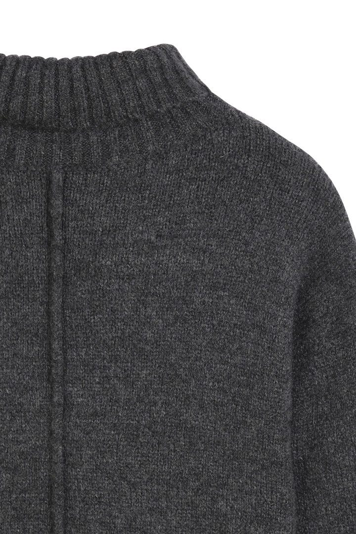 PULL COL ROULE ANTHRACITE GRIS