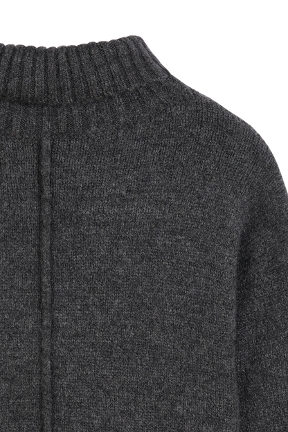 PULL COL ROULE ANTHRACITE GRIS