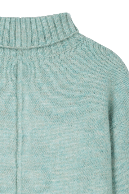 PULL COL ROULE LENA AQUA