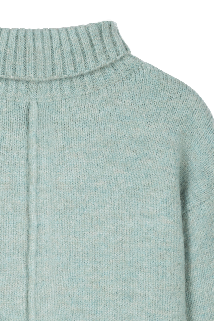 PULL COL ROULE LENA AQUA