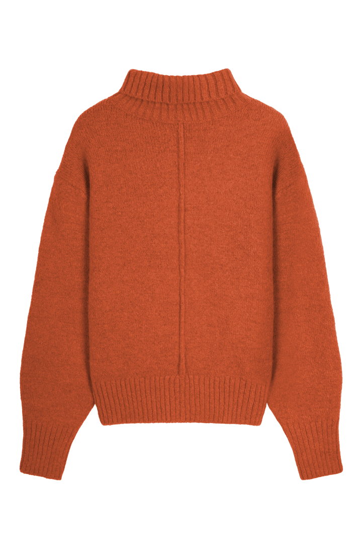 PULL COL ROULE LENA MANDARINE