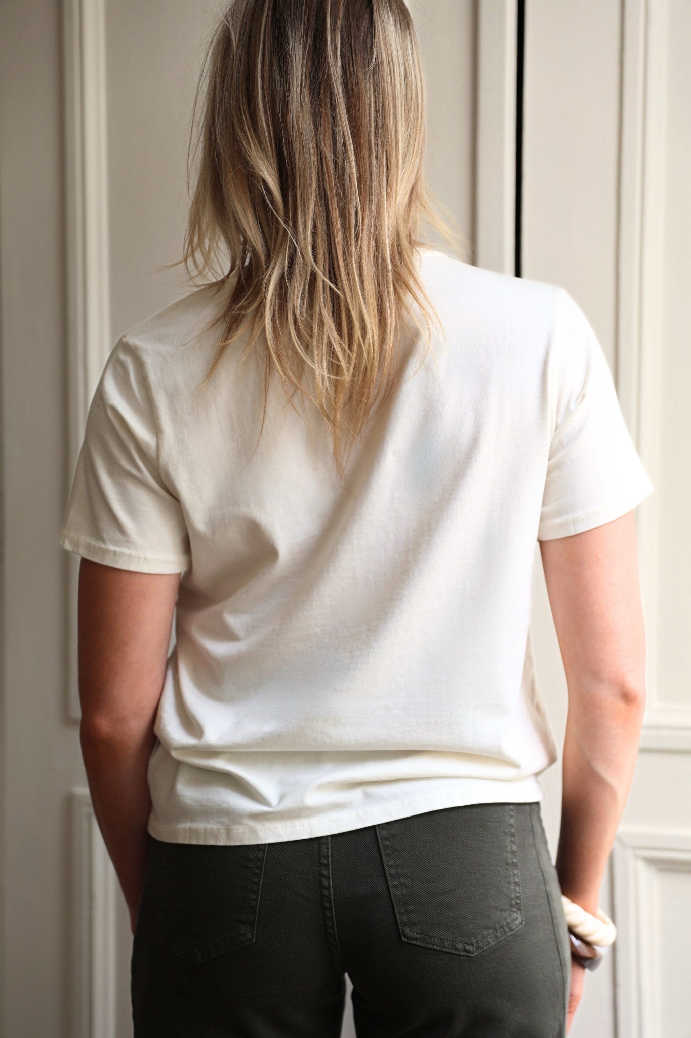 T-SHIRT FLORA COL ROND