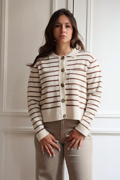CARDIGAN PAULA RAYURES