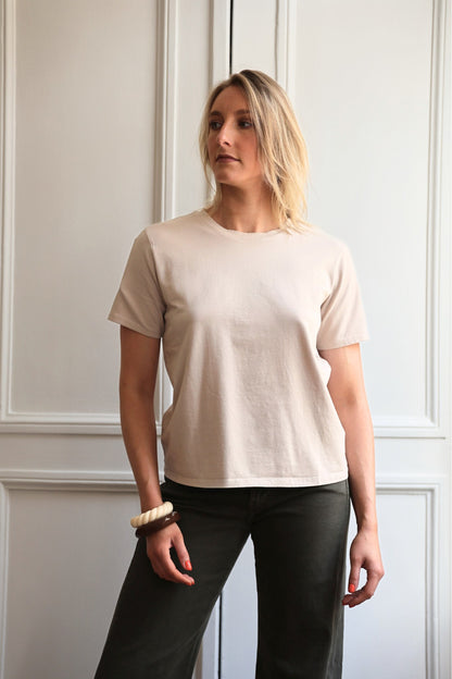 T-SHIRT FLORA COL ROND