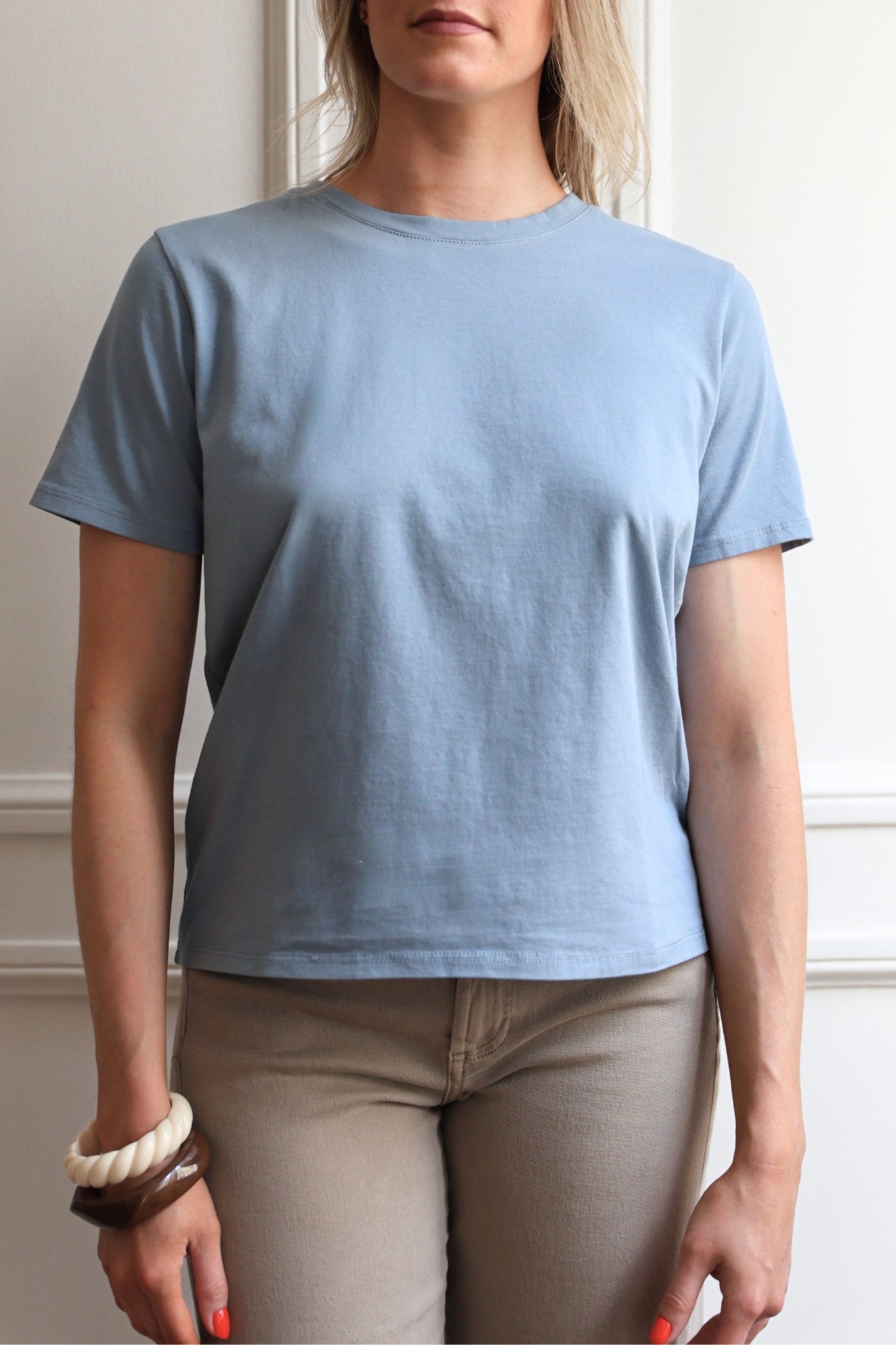 T-SHIRT FLORA COL ROND