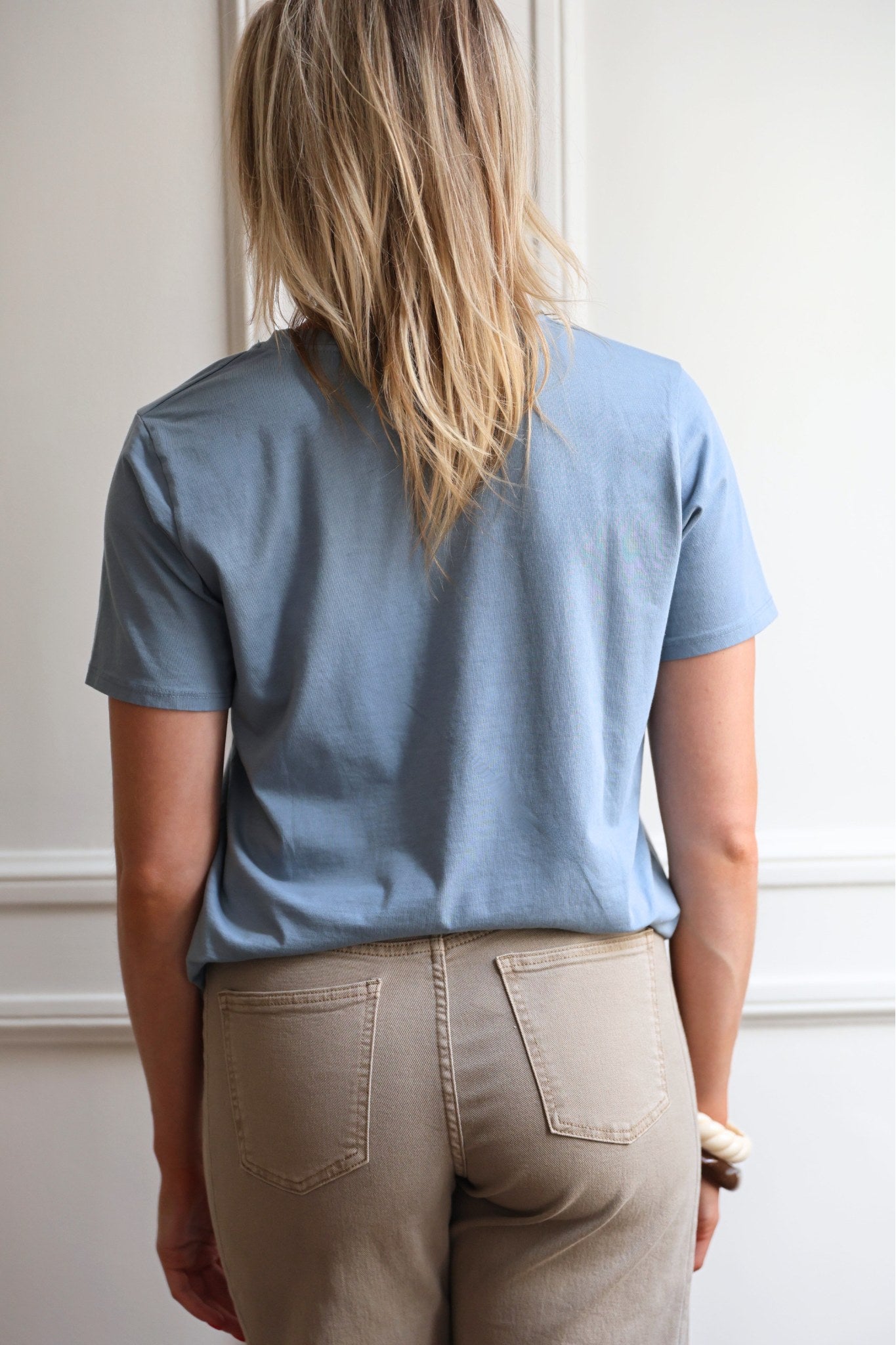 T-SHIRT FLORA COL ROND