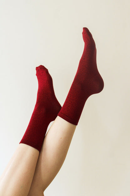 CHAUSSETTES BRILLANTES CARBONE
