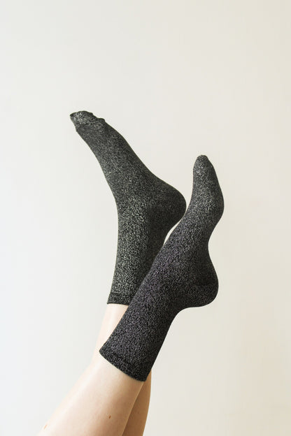 CHAUSSETTES BRILLANTES CARBONE