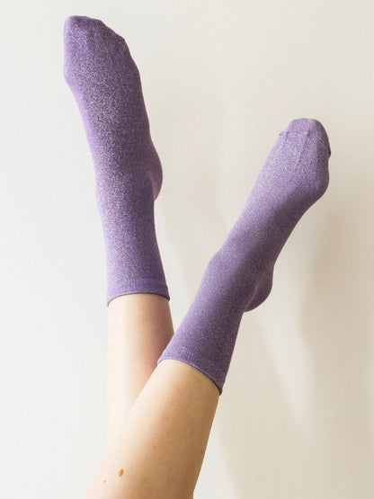 CHAUSSETTES BRILLANTES CARBONE