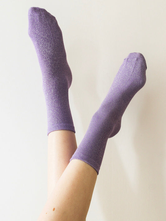 CHAUSSETTES BRILLANTES CARBONE