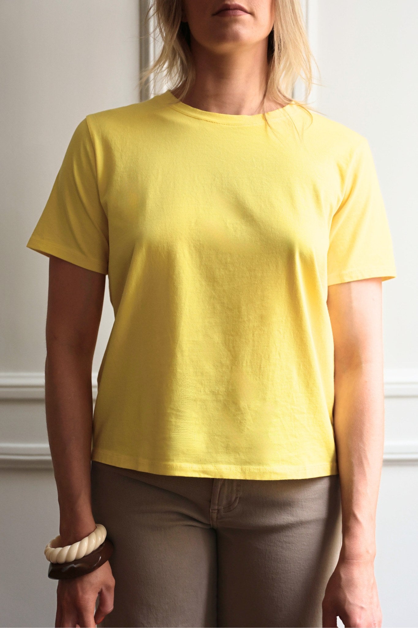 T-SHIRT FLORA COL ROND